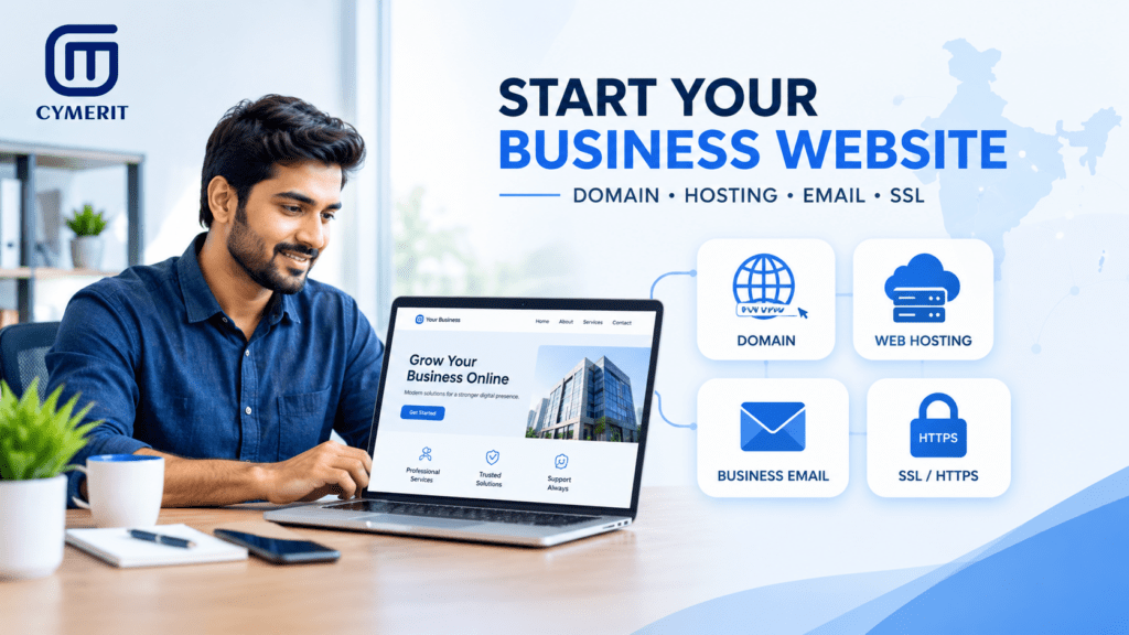 How to start a business website in India with domain, hosting, business email and SSL